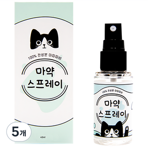 정글몬스터 고양이 마약스프레이, 마따따비, 40ml, 5개