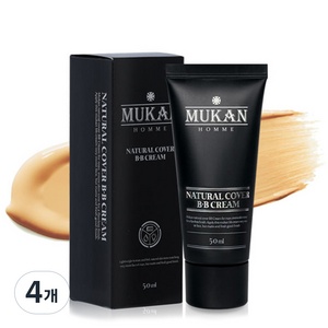 무칸 옴므 비비크림 50ml, 내추럴, 4개