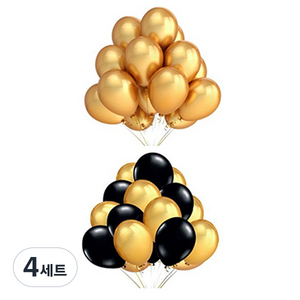 블럭마트 돌잔치 파티 장식풍선, 랜덤발송, 4세트