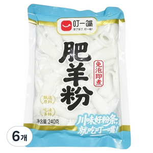 딩이주이 납작 감자당면, 240g, 6개