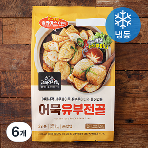 고래사어묵 어묵유부전골 2인분 (냉동), 308g, 6개