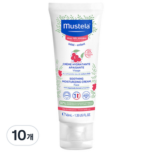무스텔라 수딩 모이스처라이징 크림, 40ml, 10개