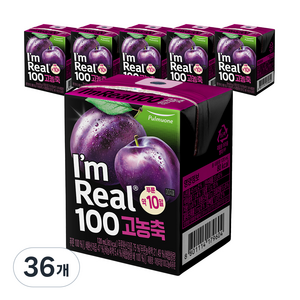 풀무원 아임리얼 100 고농축 푸룬, 120ml, 36개