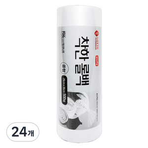 롯데이라이프 착한 롤백 중 25cm x 35cm, 중(M), 500개입, 24개