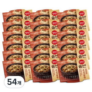 햇반 솥반 소고기우엉밥, 54개, 200g
