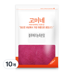 고미네 농축 블루베리분말, 100g, 10개