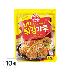 오뚜기 치킨 튀김가루, 1kg, 10개