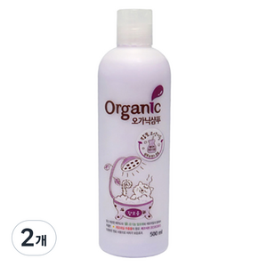 예삐 린스 겸용 오가닉 고양이용 샴푸 장모용, 500ml, 2개