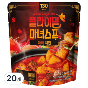 플라이밀 마녀스프 마라 치킨, 300g, 20개