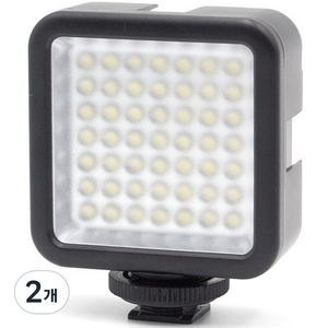 오토케 3방향 콜드슈 마운트 미니 LED 조명, WS-49, 2개