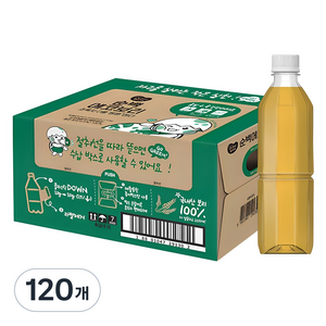 동원 순백 에코 보리차 무라벨, 350ml, 120개