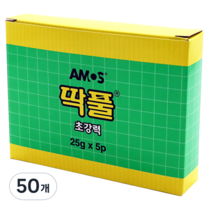 아모스 초강력 딱풀, 25g, 50개