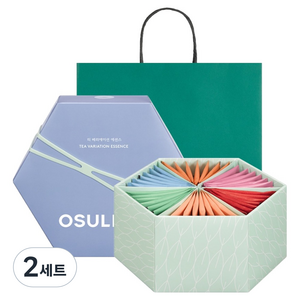 오설록 티 베리에이션 에센스 티백 6종 x 7p 세트 + 쇼핑백, 2세트
