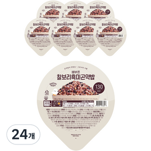 그로서리서울 배부른 찰보리흑미곤약밥, 140g, 24개