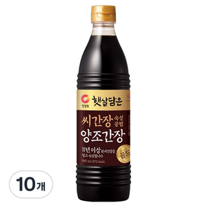 햇살담은 씨간장 숙성 양조간장 골드, 840ml, 10개