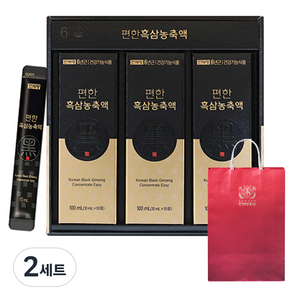 천제명홍삼 편한 흑삼 농축액, 300ml, 2세트