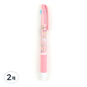 산리오 시나모롤 짱구는 못말려 지워지는 3색 볼펜 0.7mm, 심플디자인, 2개
