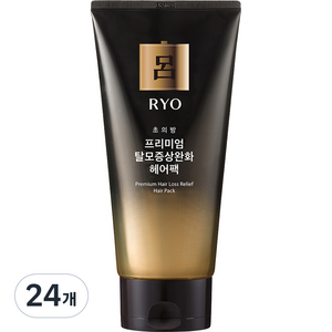 려 초의방 프리미엄 탈모증상완화 헤어팩, 24개, 300ml