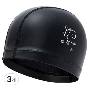 랠리 강아지와 꽃 코팅수모 RRUC510, BLACK, 3개