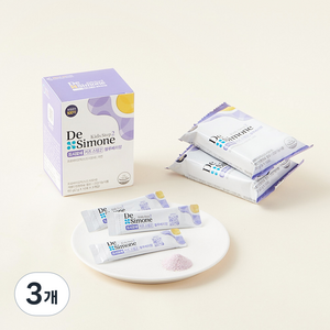 드시모네 프로바이오틱스 키즈스텝2 블루베리향 3개입 x 10포, 60g, 3개
