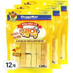 도기맨 강아지 고구마 벌꿀케익, 고구마 벌꿀, 100g, 12개