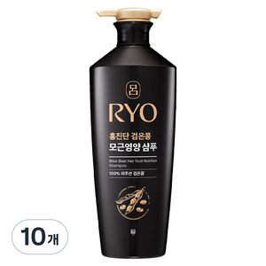 려 홍진단 검은콩 모근영양 샴푸 화이트 플로럴향, 820ml, 10개