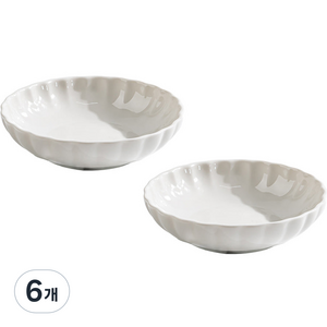 시라쿠스 네이처 프리즈 찬기 13cm, 화이트, 6개