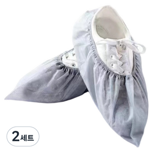 플로우코드 일회용 부직포 신발커버 200p 세트, 그레이, 2세트