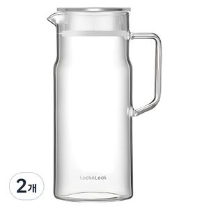 락앤락 메트로 내열유리 저그, 투명, 1.2L, 2개