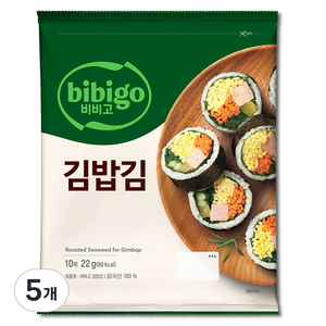 비비고 김밥김 10매, 22g, 5개