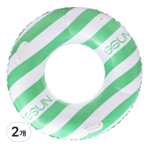 SSUN 성인용 물놀이 튜브 특대형 120cm, 민트, 2개