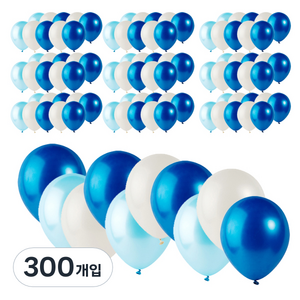 파티팡 라운드 풍선 30cm, 블루오션, 300개