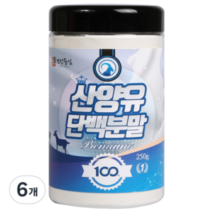 건강중심 산양유 단백질 분말, 6개, 250g
