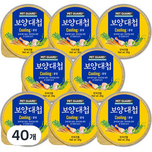 펫가드보양대첩 전연령 강아지 쿨링 캔, 오리, 30g, 40개