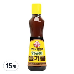 오뚜기 향긋한 들기름, 320ml, 15개
