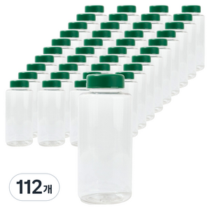 아이스 스탠다드 용기 보틀 + PET 캡, 그린, 1L, 112개