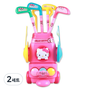 바니랜드 헬로키티 골프세트 완구, 혼합색상, 2세트