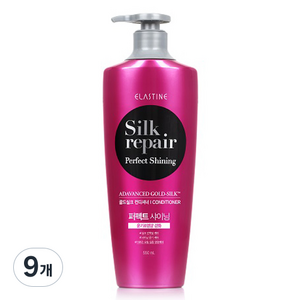 엘라스틴 퍼펙트 샤이닝 골드실크 컨디셔너 실크리페어, 550ml, 9개