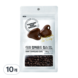 큐원 다크 컴파운드 칩스, 120g, 10개