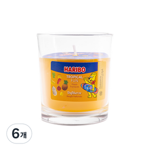 하리보 텀블러 캔들, 135g, 6개, 트로피칼펀