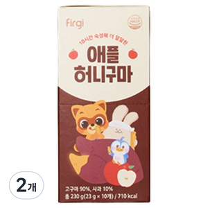 퍼기 애플 허니구마 아기 과자 10p, 애플 고구마, 230g, 2개