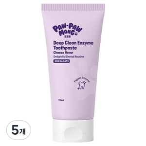 포포몽 반려동물 딥 클린 효소치약 치즈향, 70ml, 1개입, 5개
