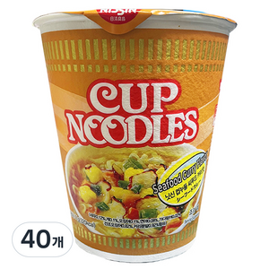 닛신 컵누들 씨푸드 커리맛 71g, 40개