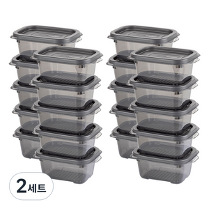 이지앤프리 블랙킵 에디션 밥보관 용기 290ml, 20개, 2세트