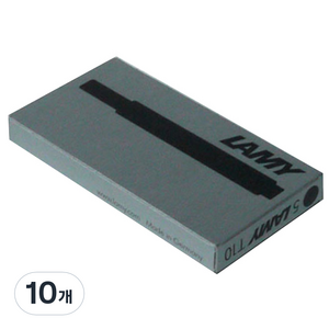 LAMY T10만년필전용 일회용 카트리지, 흑색, 10개