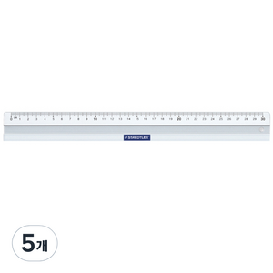 스테들러 알루미늄 자 563 30 30cm, 혼합 색상, 5개