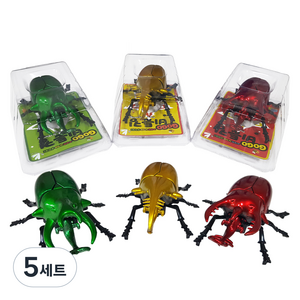 아가플러스 고고 비틀킹 태엽 장난감 3종 세트 2p, RED + GREEN + YELLOW, 5세트