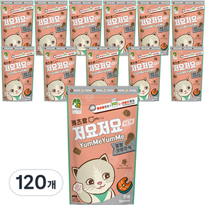 캐츠랑 저요저요 고양이 보양간식, 연어, 60g, 120개