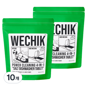 위칙 파워 솔트 식기세척기 세제, 480g, 10개