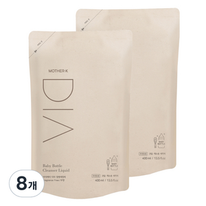 마더케이 유아용 디아 젖병세정제 리필형, 400ml, 8개